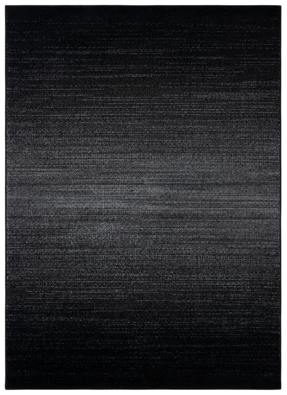 Tapis en polypropylène noir/gris, 76 x 122 cm
