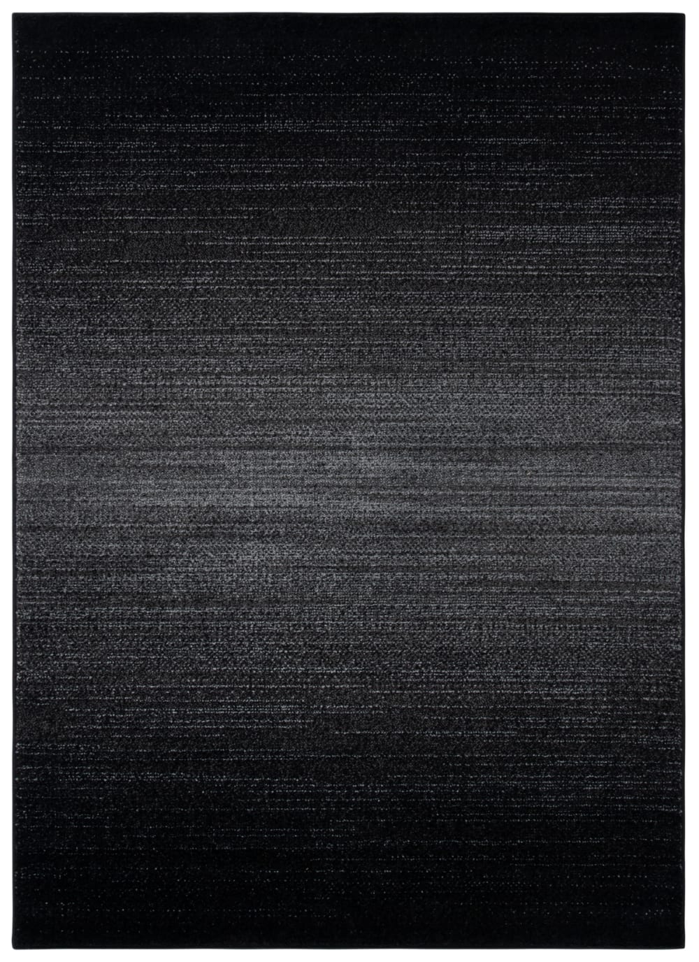 Tapis polypropylène noir/gris 76 x 122 cm