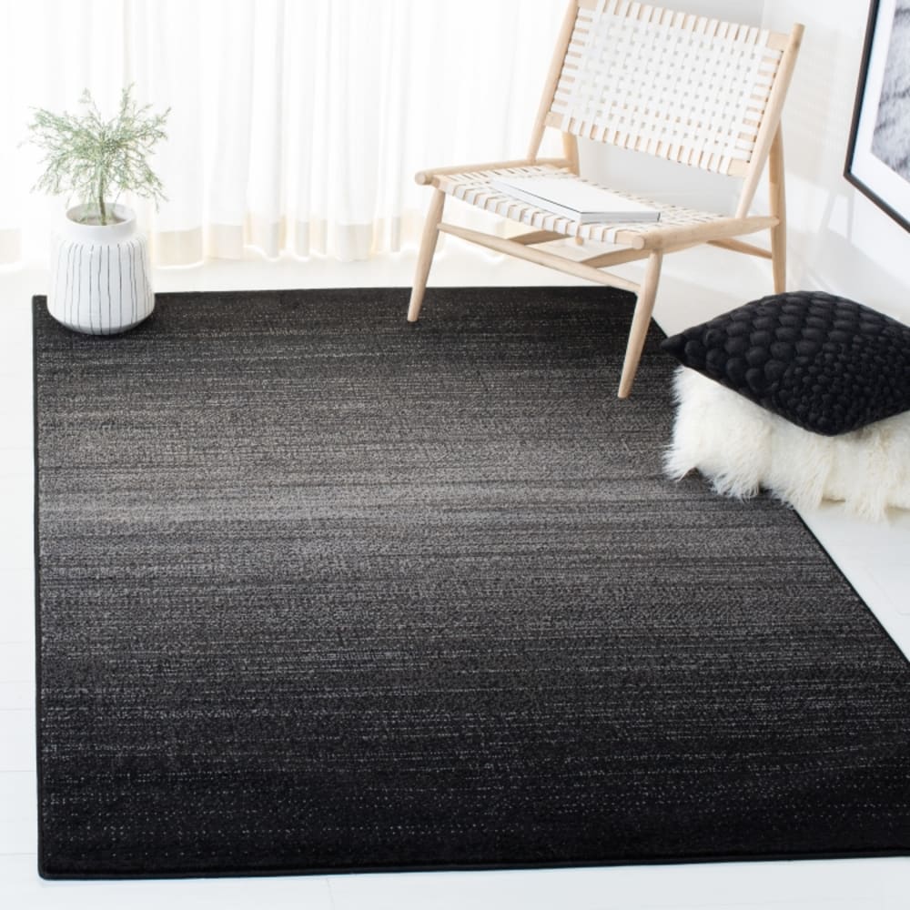 Tapis en polypropylène noir/gris, 76 x 122 cm — vue 3