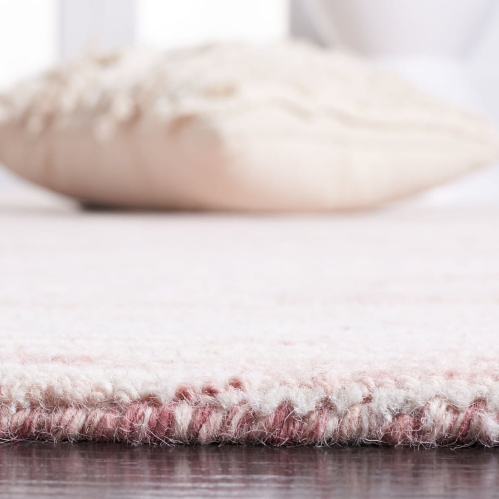 Tapis moderne contemporain en laine rose/blanc, 122 x 183 cm — vue 4
