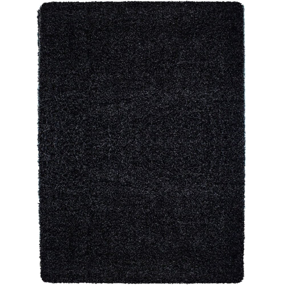 SHAGGY - Tapis Uni à poils longs - Anthracite 120 x 170 cm