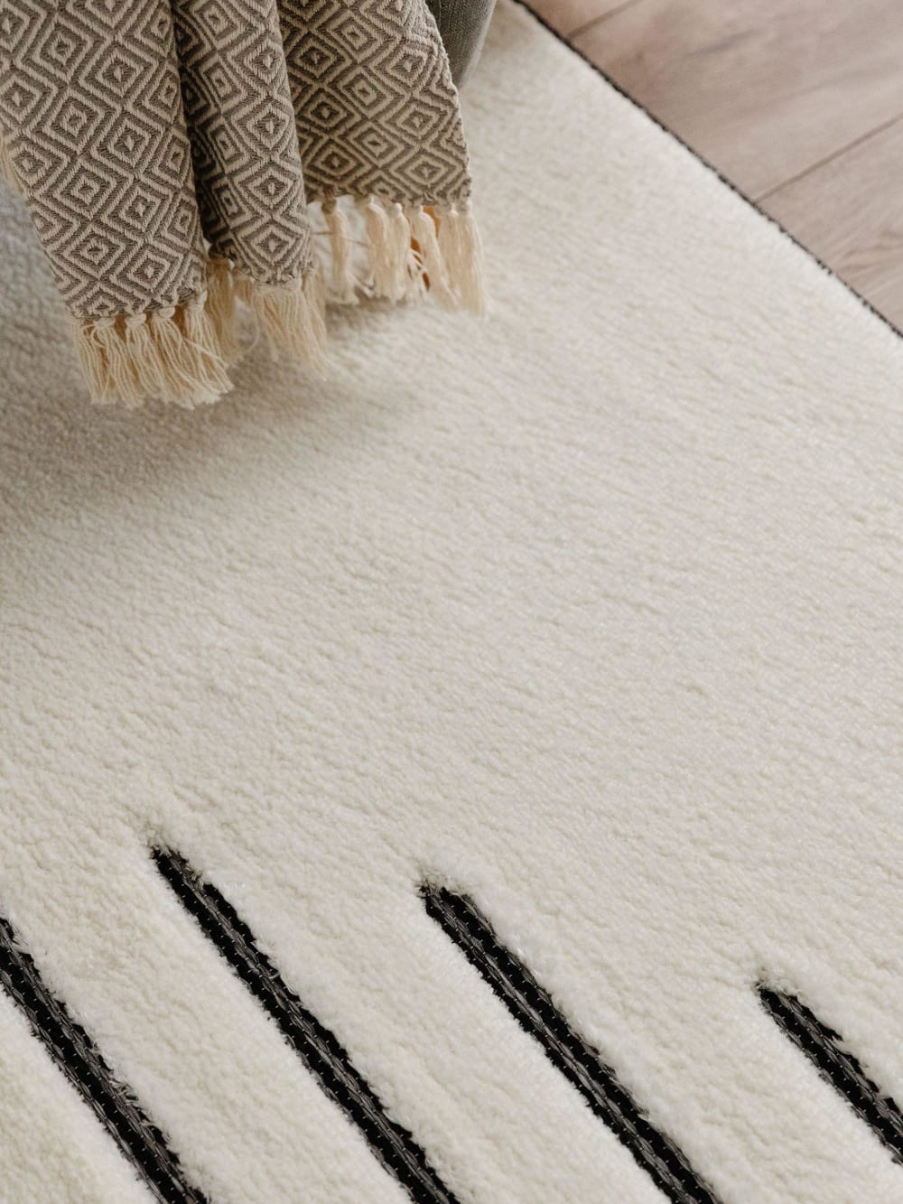 Tapis crème/gris 120x170 — vue 4