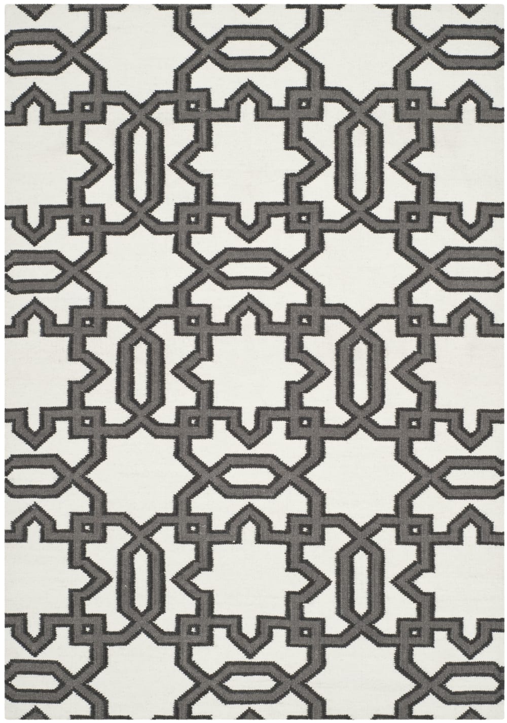 Tapis laine gris 122