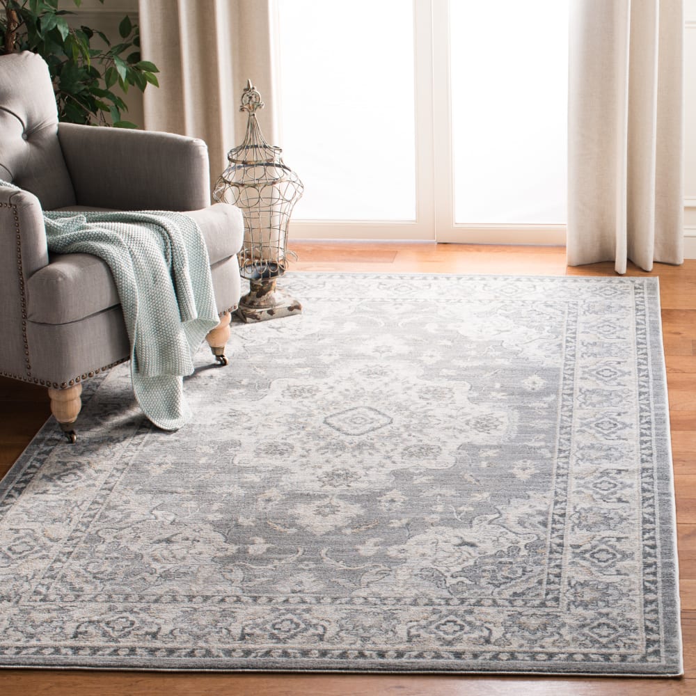 Tapis de transition en polypropylène gris, 122 x 183 cm — vue 3
