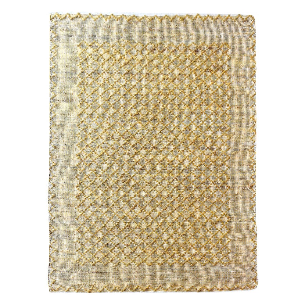 tapis  en chanvre or