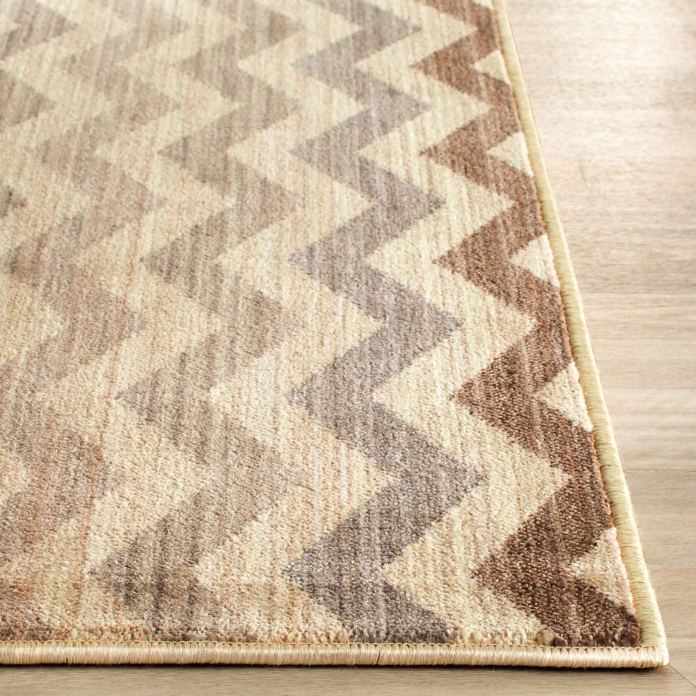 Tapis contemporain en polyester jaune/brun, 122 x 183 cm — vue 4