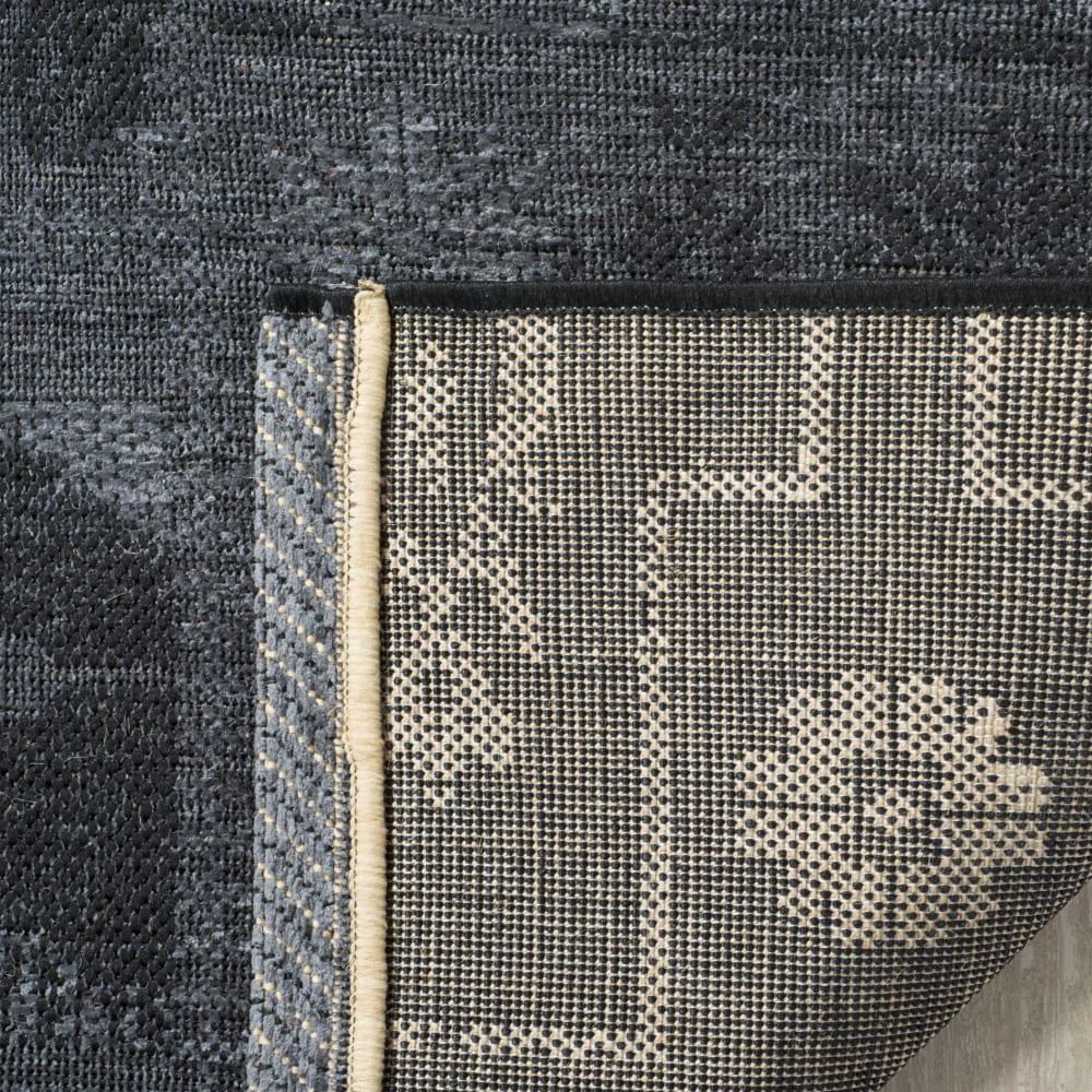 Tapis traditionnel en polypropylène noir/gris, 122 x 183 cm — vue 4