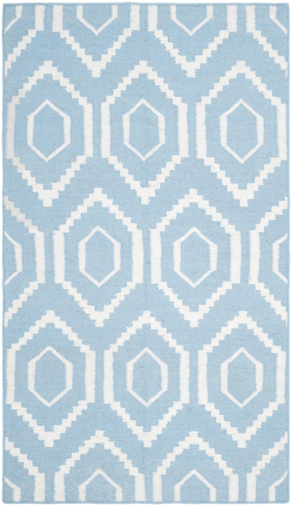 Tapis laine bleu 122