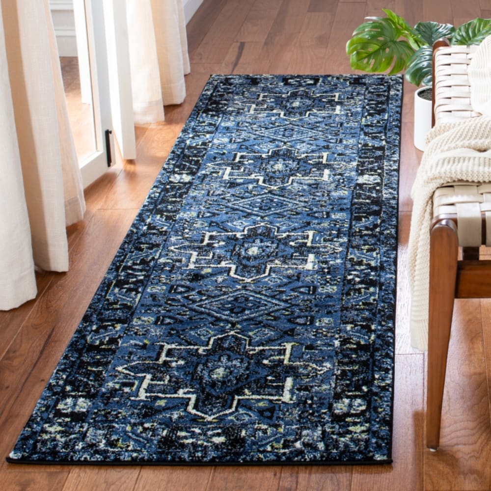 Tapis de transition en polypropylène bleu/gris, 69 x 122 cm — vue 3