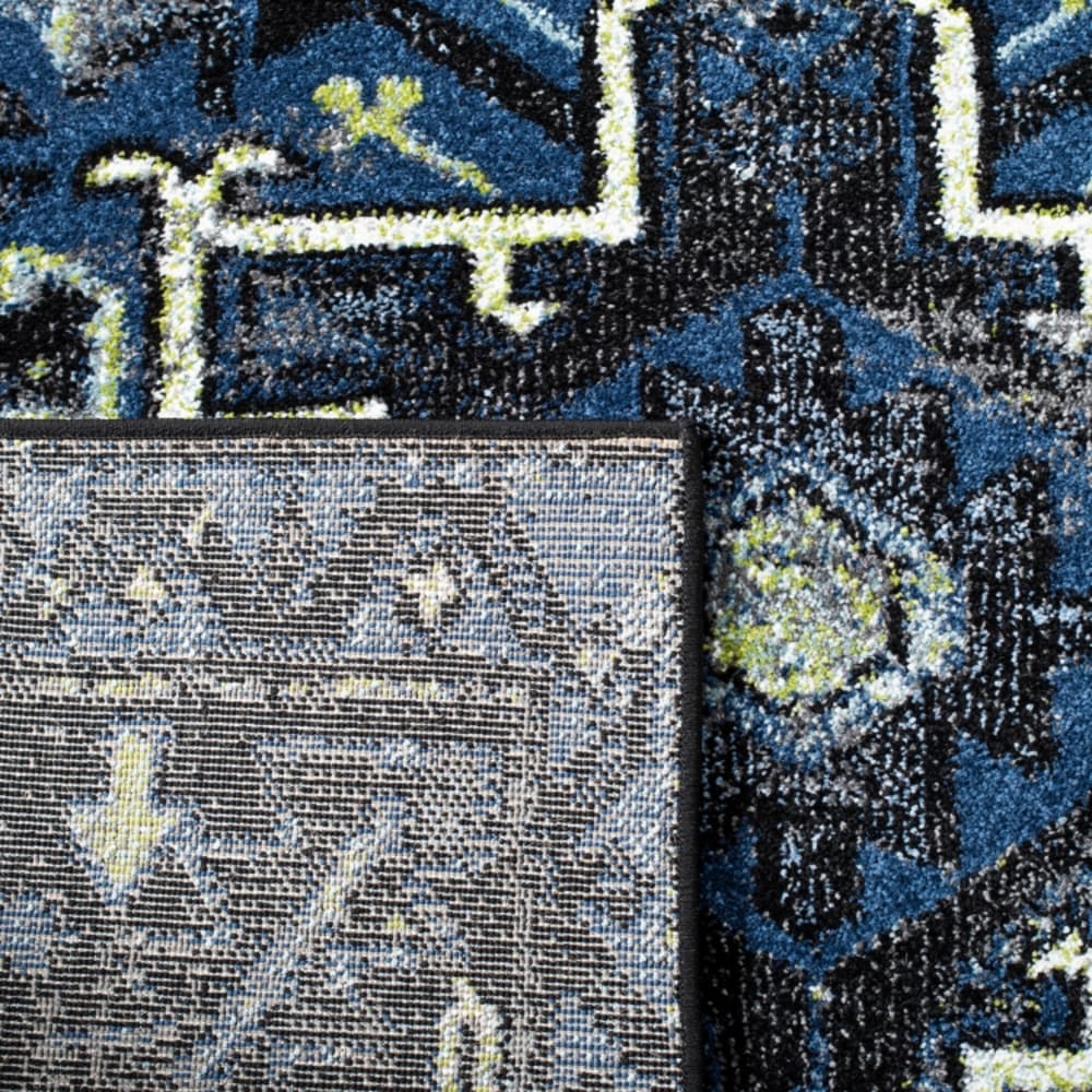 Tapis de transition en polypropylène bleu/gris, 69 x 122 cm — vue 4