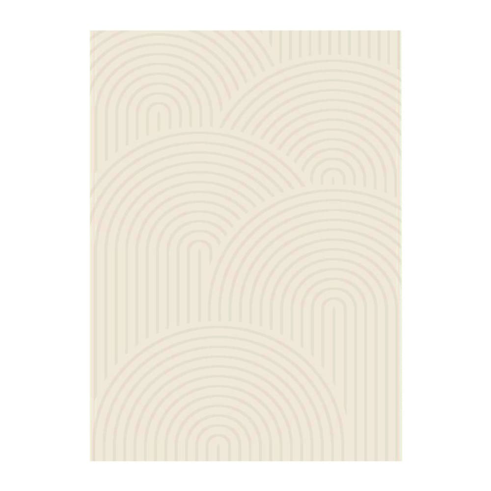 Tapis intérieur motif arches crème 120 x 160 cm — vue 3