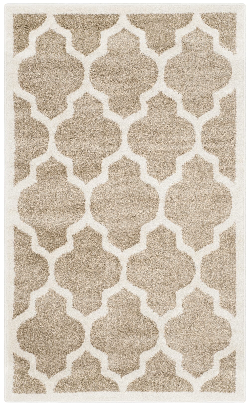 Tapis treillis en polypropylène beige, 122 x 183 cm