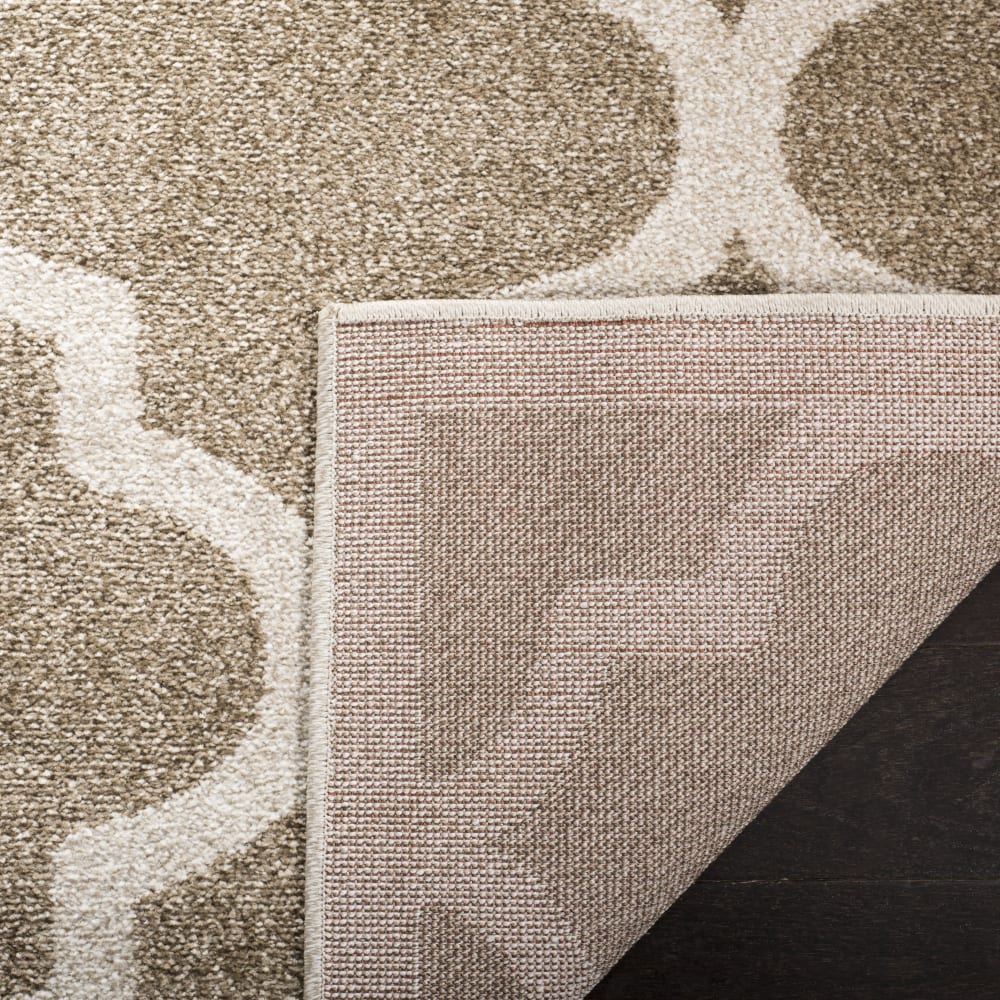 Tapis treillis en polypropylène beige, 122 x 183 cm — vue 4