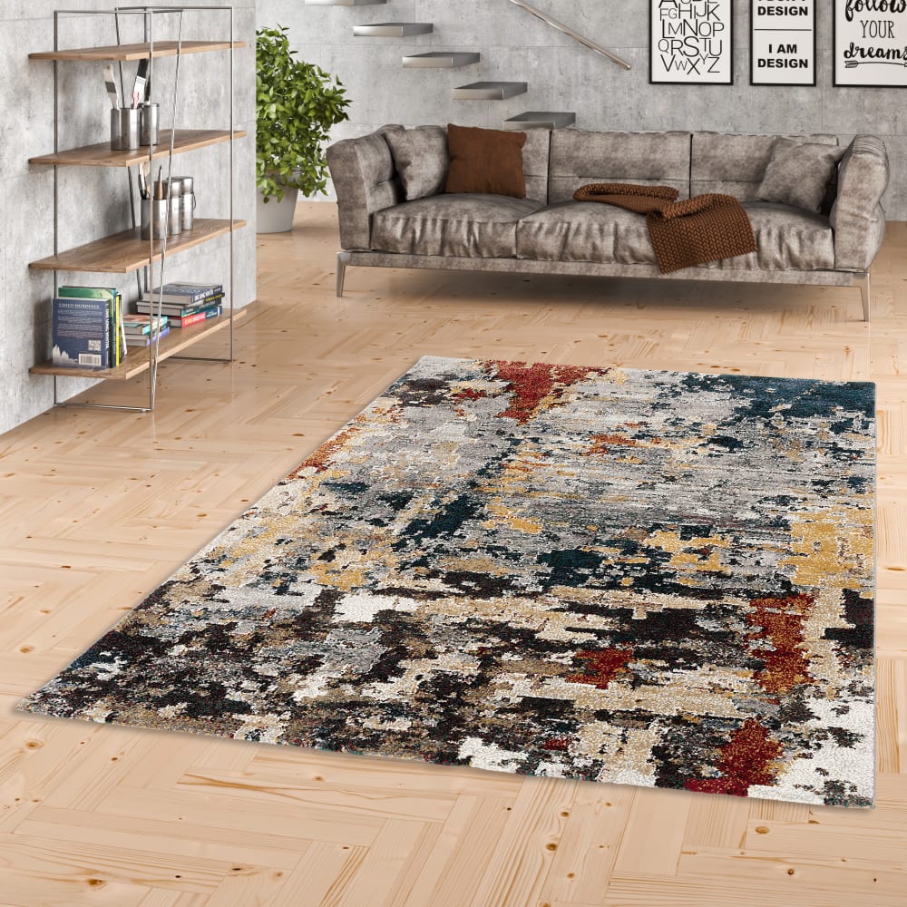Tapis design dégradé multicolore 120x170 cm — vue 3