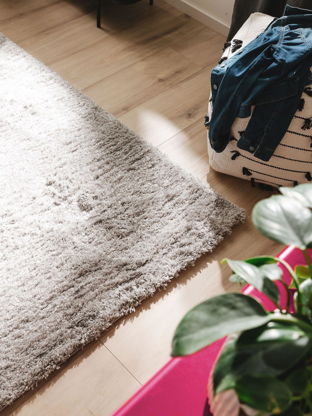 Tapis à poils longs gris 120x170 — vue 4