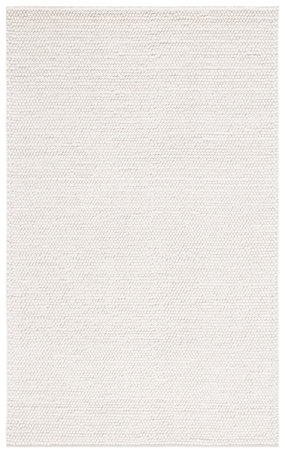 Tapis laine blanc 122