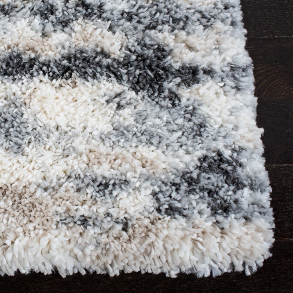 Tapis en polypropylène gris/blanc, 122 x 183 cm — vue 4