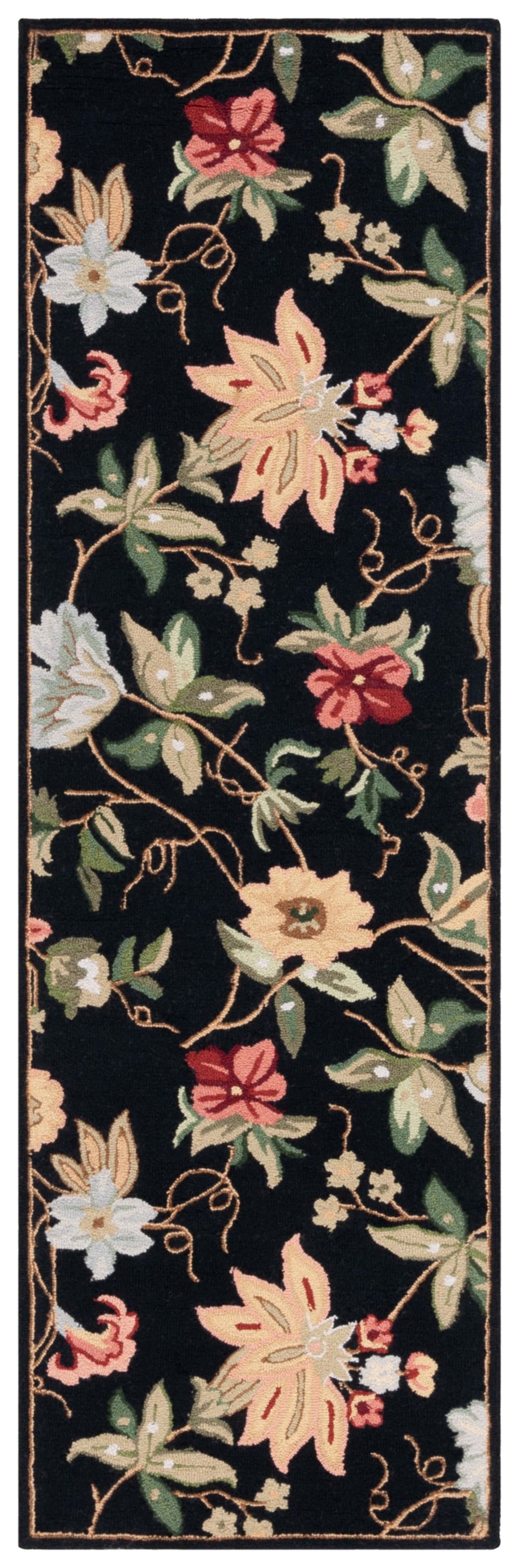Tapis laine noir 76 x