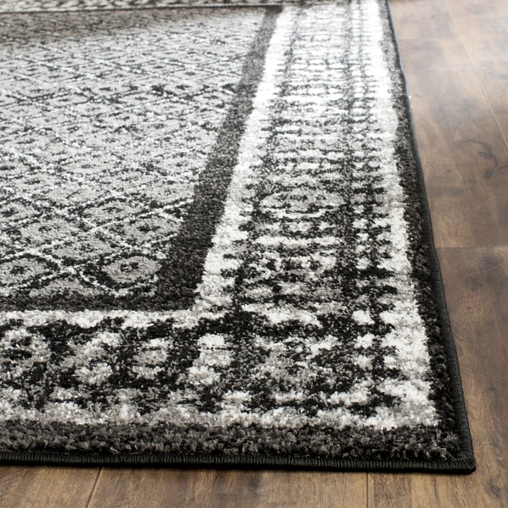 Tapis contemporain en polypropylène noir/argent, 122 x 183 cm — vue 4