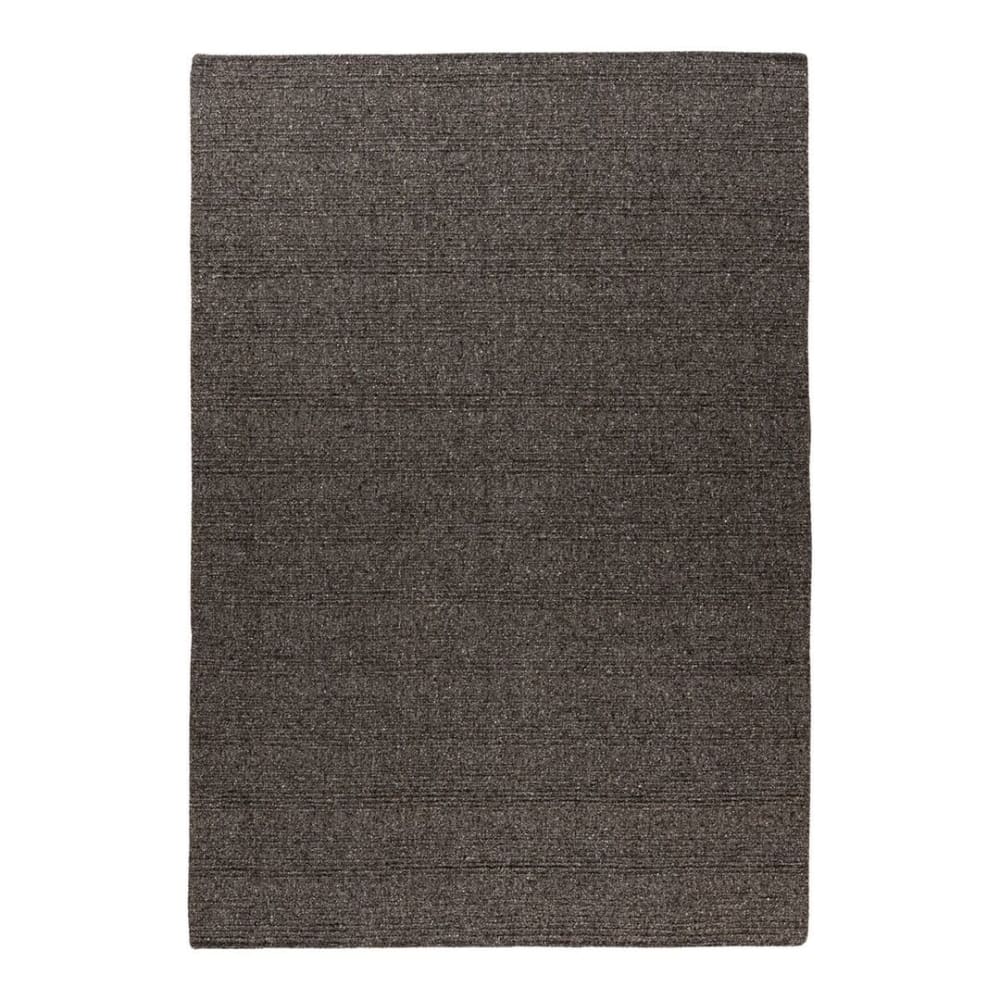 Tapis  design en laine taupe 120x170