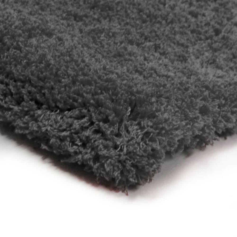 Tapis extra-doux toucher laineux gris foncé 120x170 — vue 4