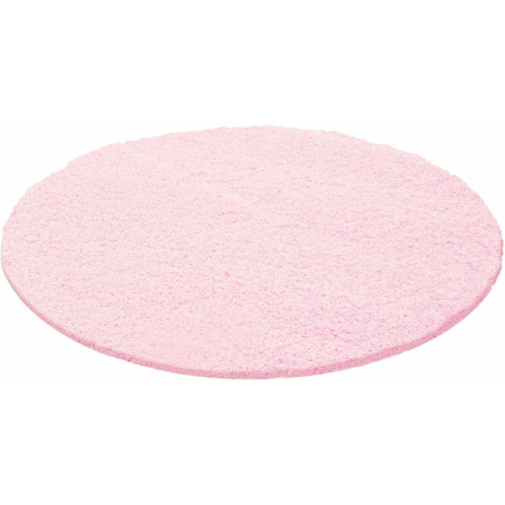 Tapis uni design en polypropylène rose Ø 120