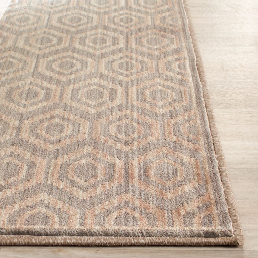 Tapis contemporain en polyester gris/beige, 122 x 183 cm — vue 4