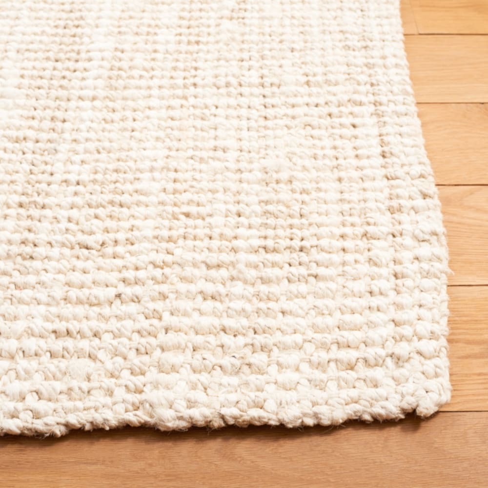 Tapis solid tonal en jute blanc, 69 x 122 cm — vue 4