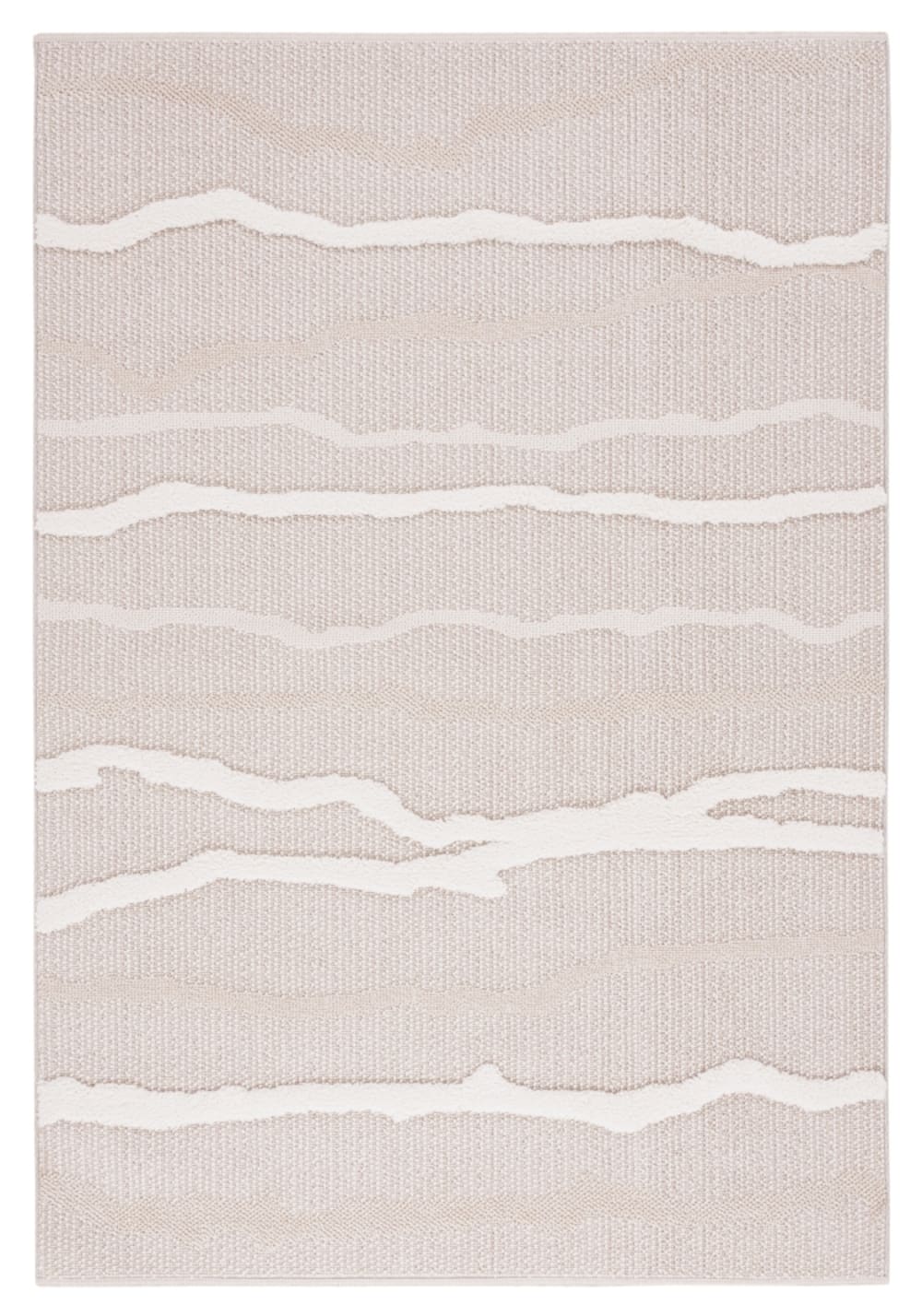 Tapis polyester beige/ivoire