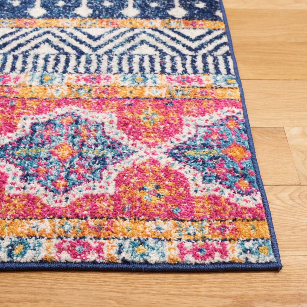 Tapis chic moderne en polypropylène bleu/blanc, 122 x 183 cm — vue 4
