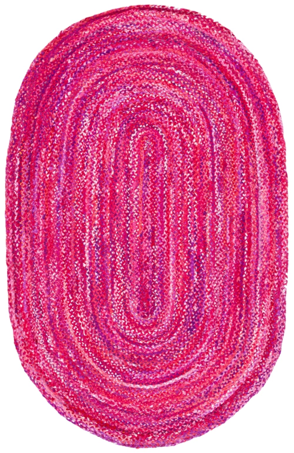 Tapis chalet de campagne en coton rose, 122 x 183 cm