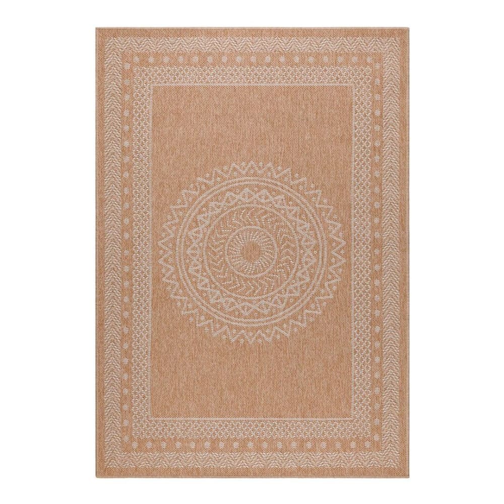 Tapis ethnique naturel en polypropylène beige 120x170