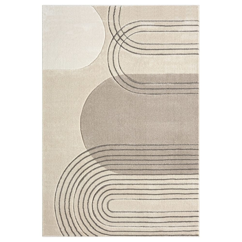 Tapis Bohème Abstrait Beige et Crème 120x170cm