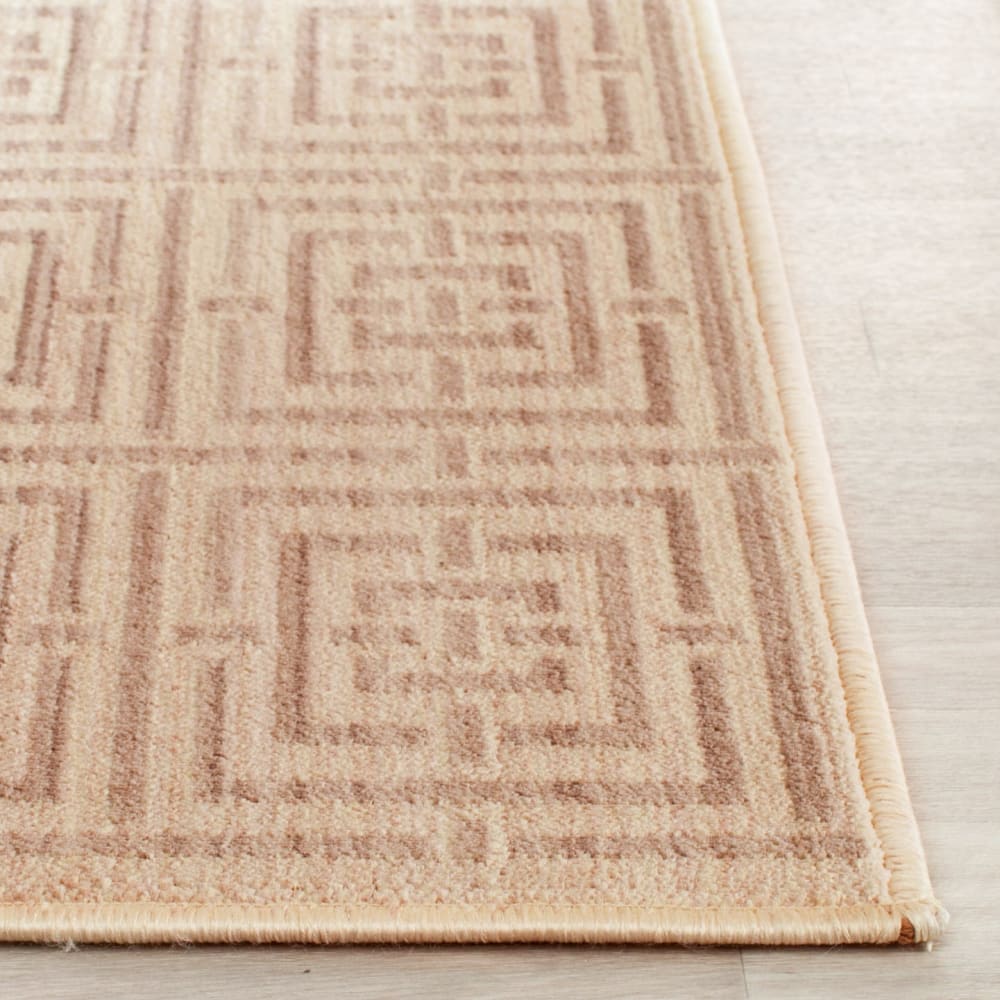 Tapis contemporain en polyester jaune/taupe, 122 x 183 cm — vue 4