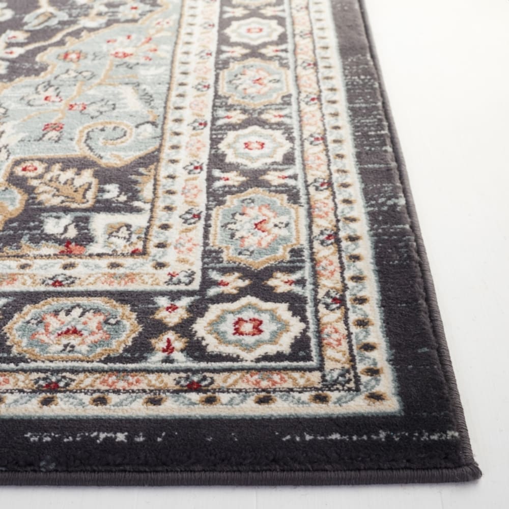 Tapis traditionnel en polypropylène gris/bleu, 122 x 183 cm — vue 4