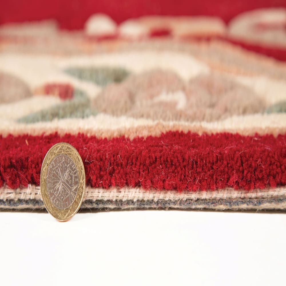 Tapis en laine rouge 120x180cm — vue 4