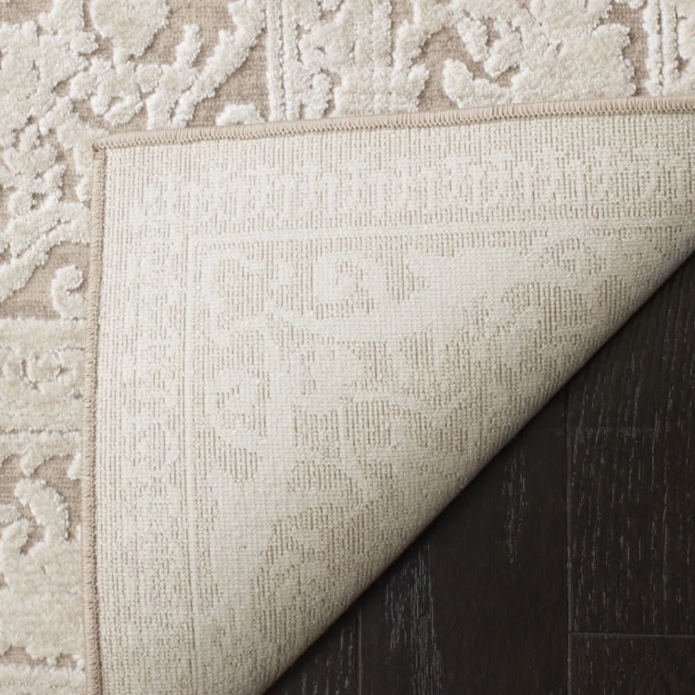 Tapis contemporain en polyester beige, 69 x 122 cm — vue 4