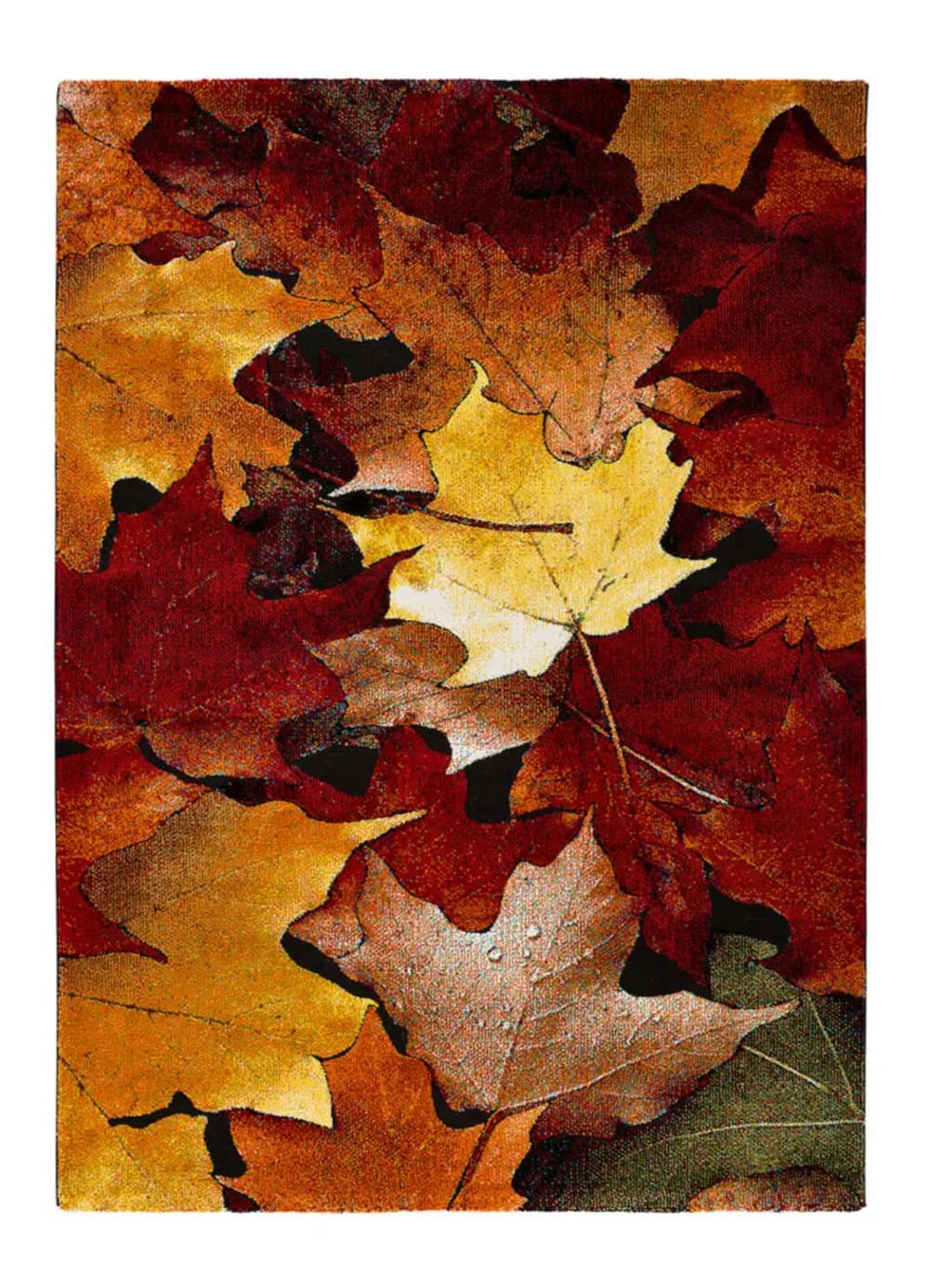 Tapis floral multicolore