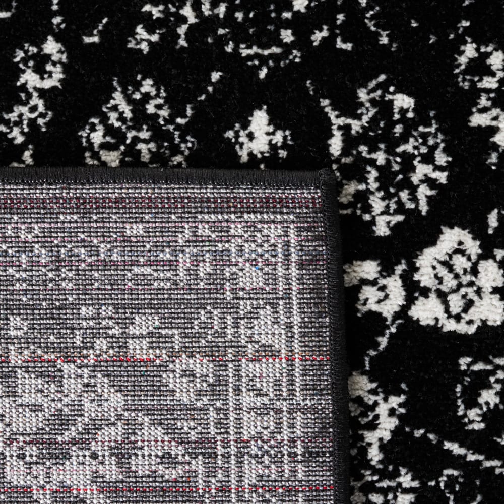 Tapis distressed vintage en polypropylène noir/blanc, 122 x 183 cm — vue 4