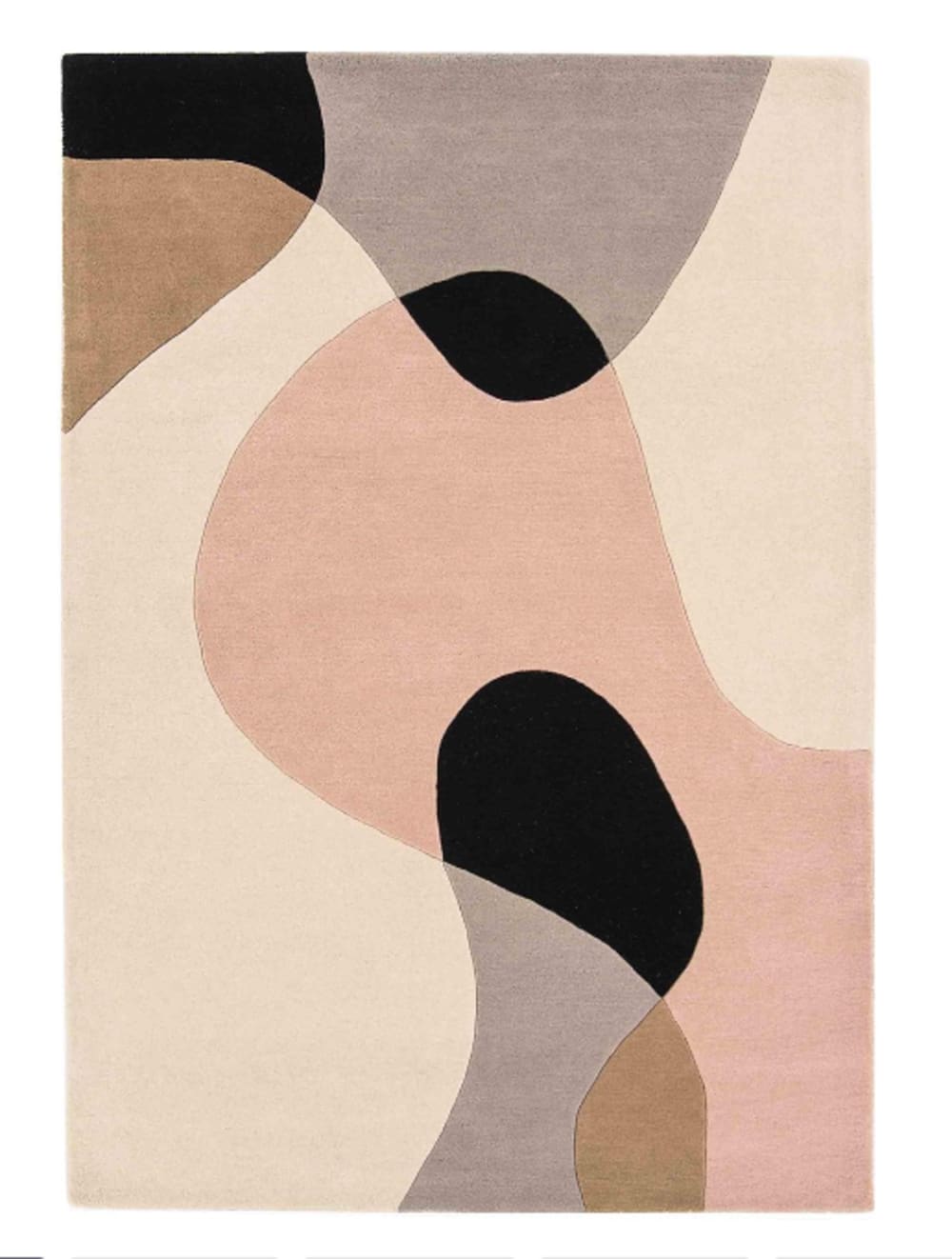 Tapis de salon moderne - rose