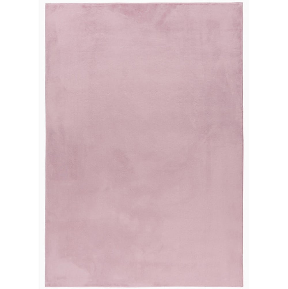 Tapis fausse Fourrure toucher doux Rose 120x170cm
