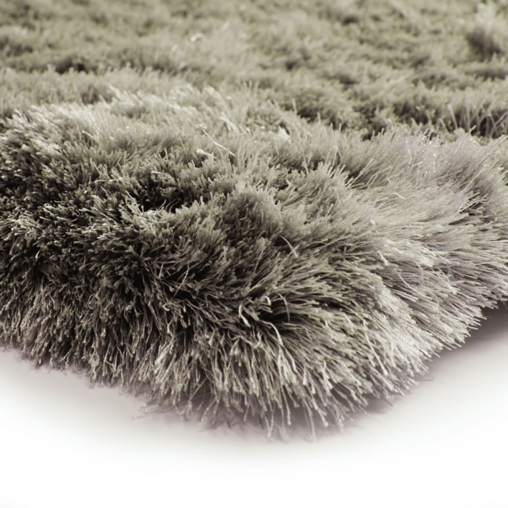 Tapis à poils longs extra-doux beige foncé 120x170 — vue 4