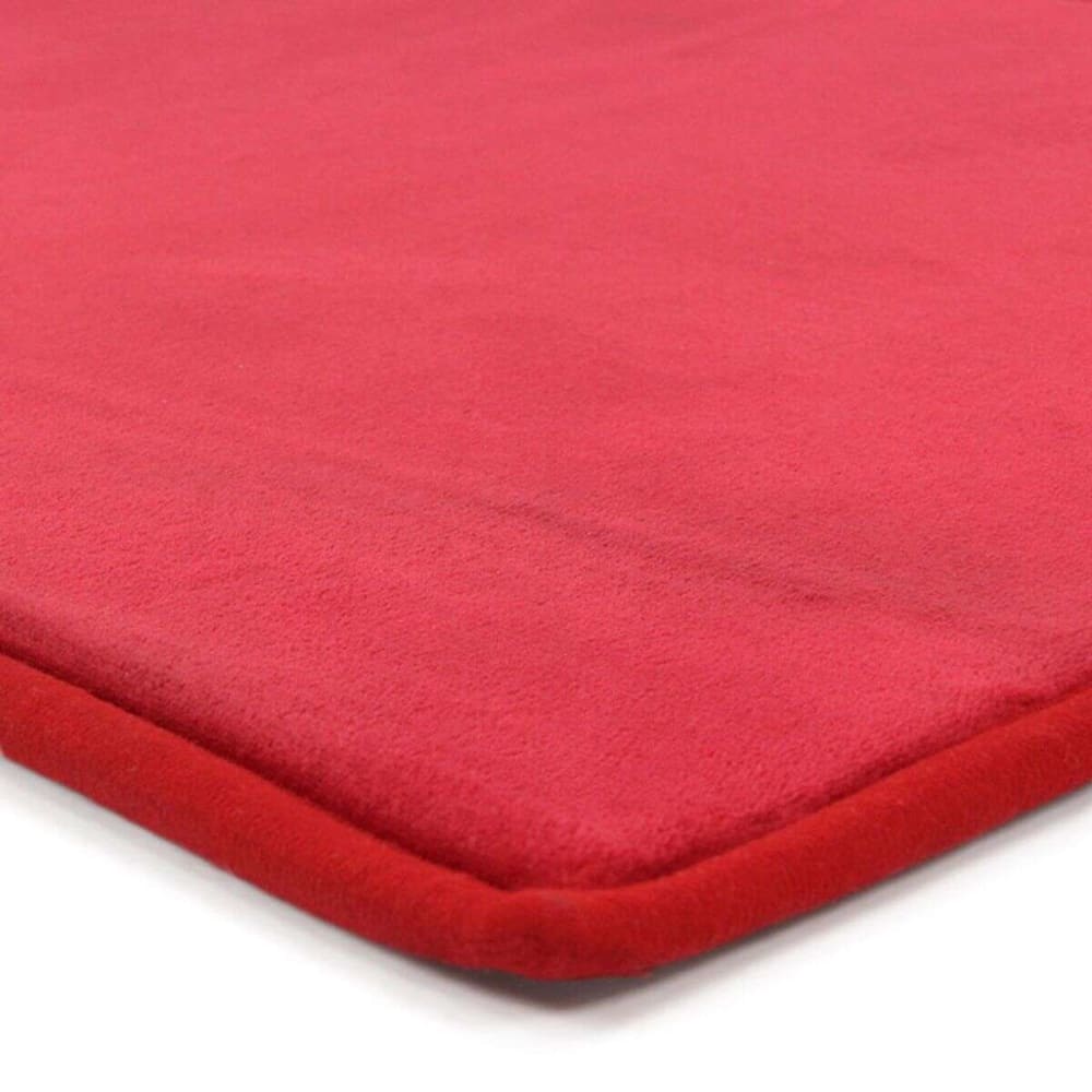 Tapis aspect velours extra-doux rouge 120x170 — vue 4