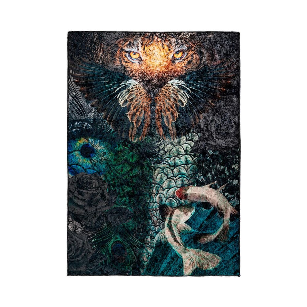 Tapis ethnique design en polyester multicolore 120x170