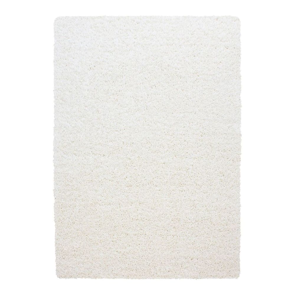 Tapis uni design en polypropylène crème 120x170