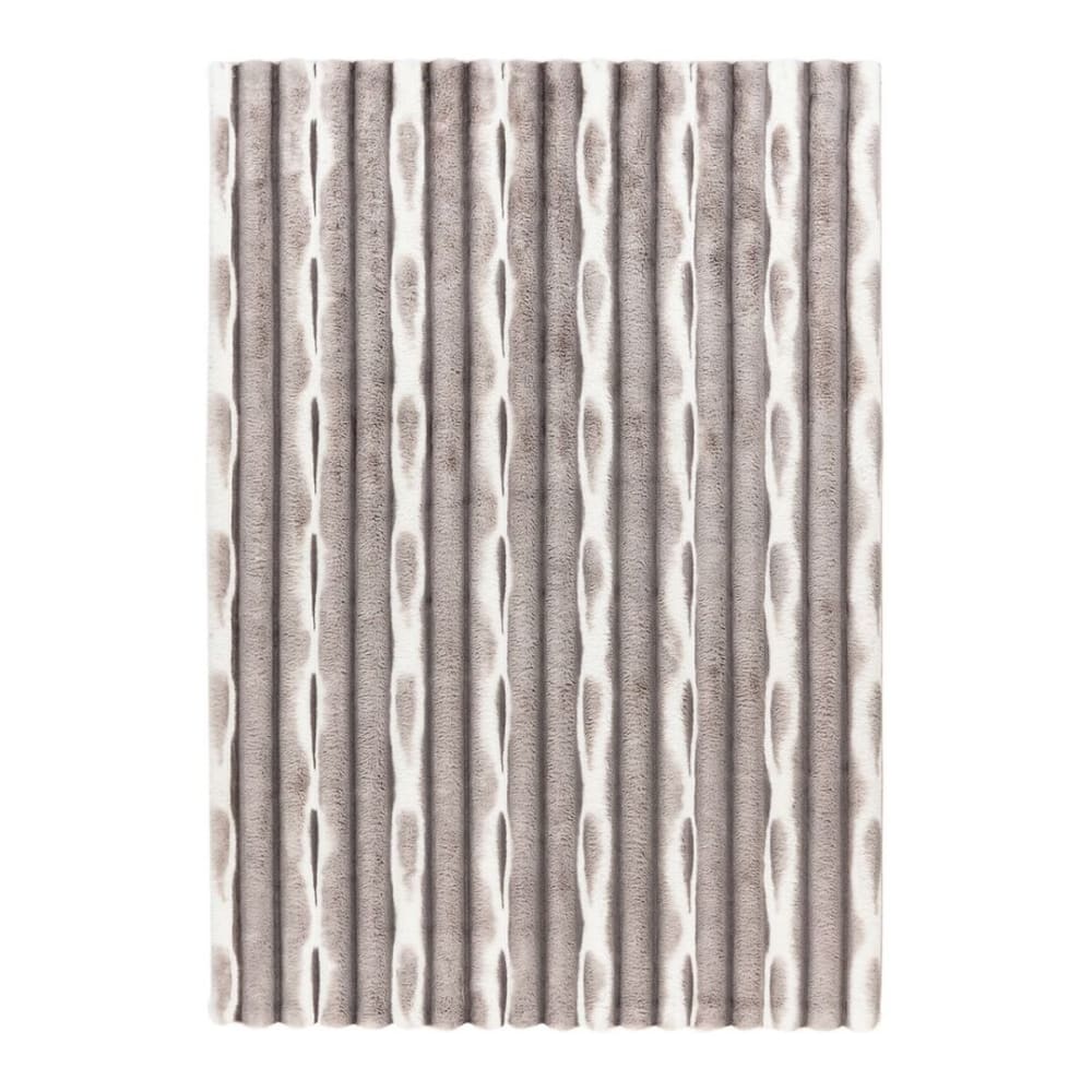 Tapis  design en polyester argenté 120x170