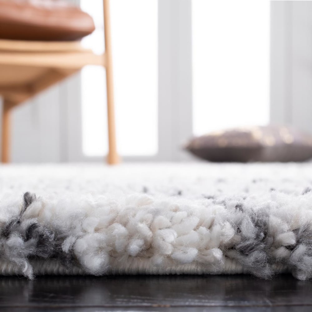 Tapis en polypropylène blanc/gris, 122 cm — vue 4
