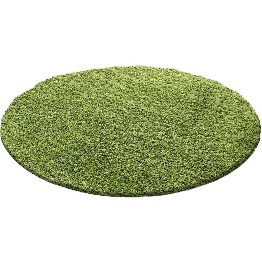 Tapis uni design en polypropylène vert Ø 120