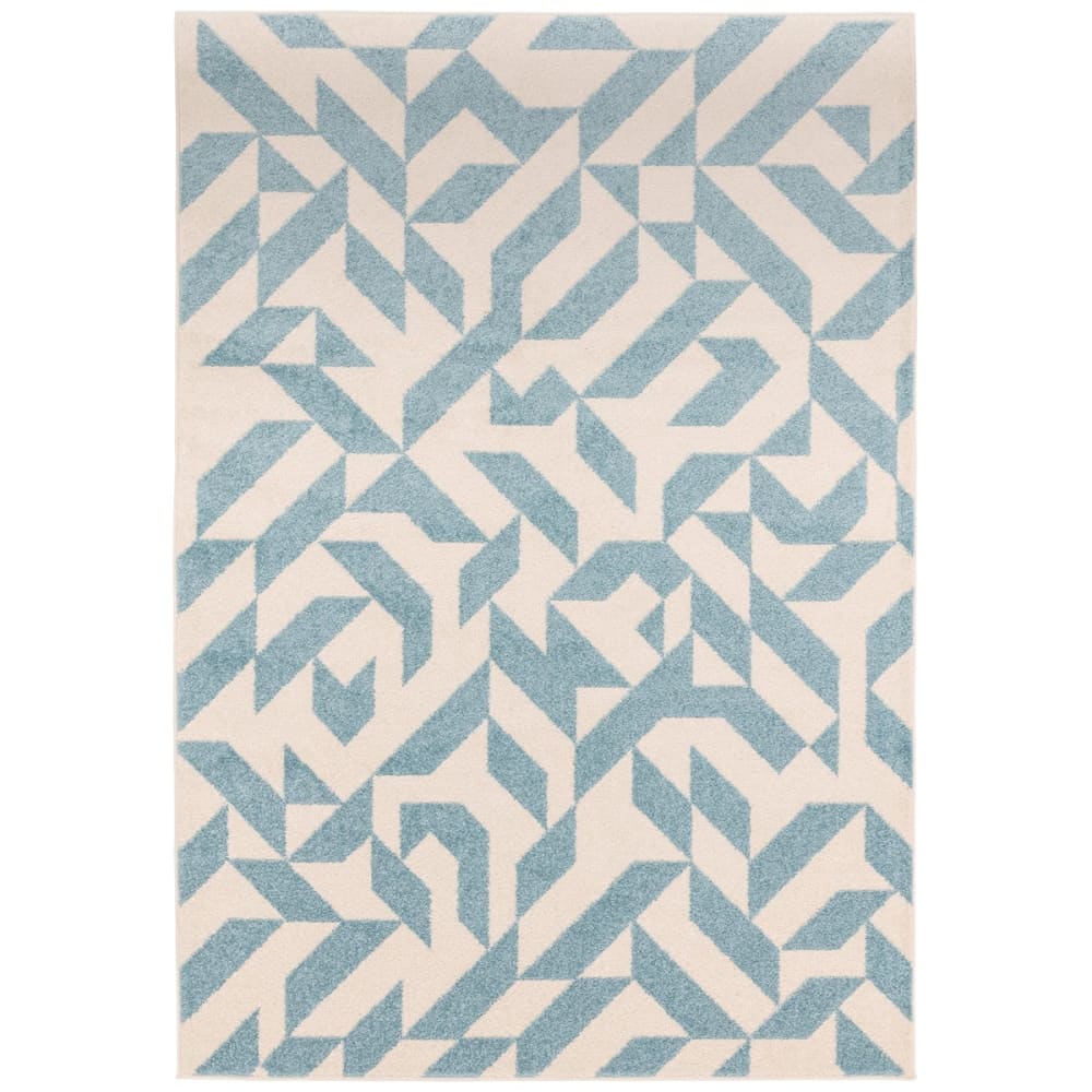 Tapis de salon en polypropylène - bleu