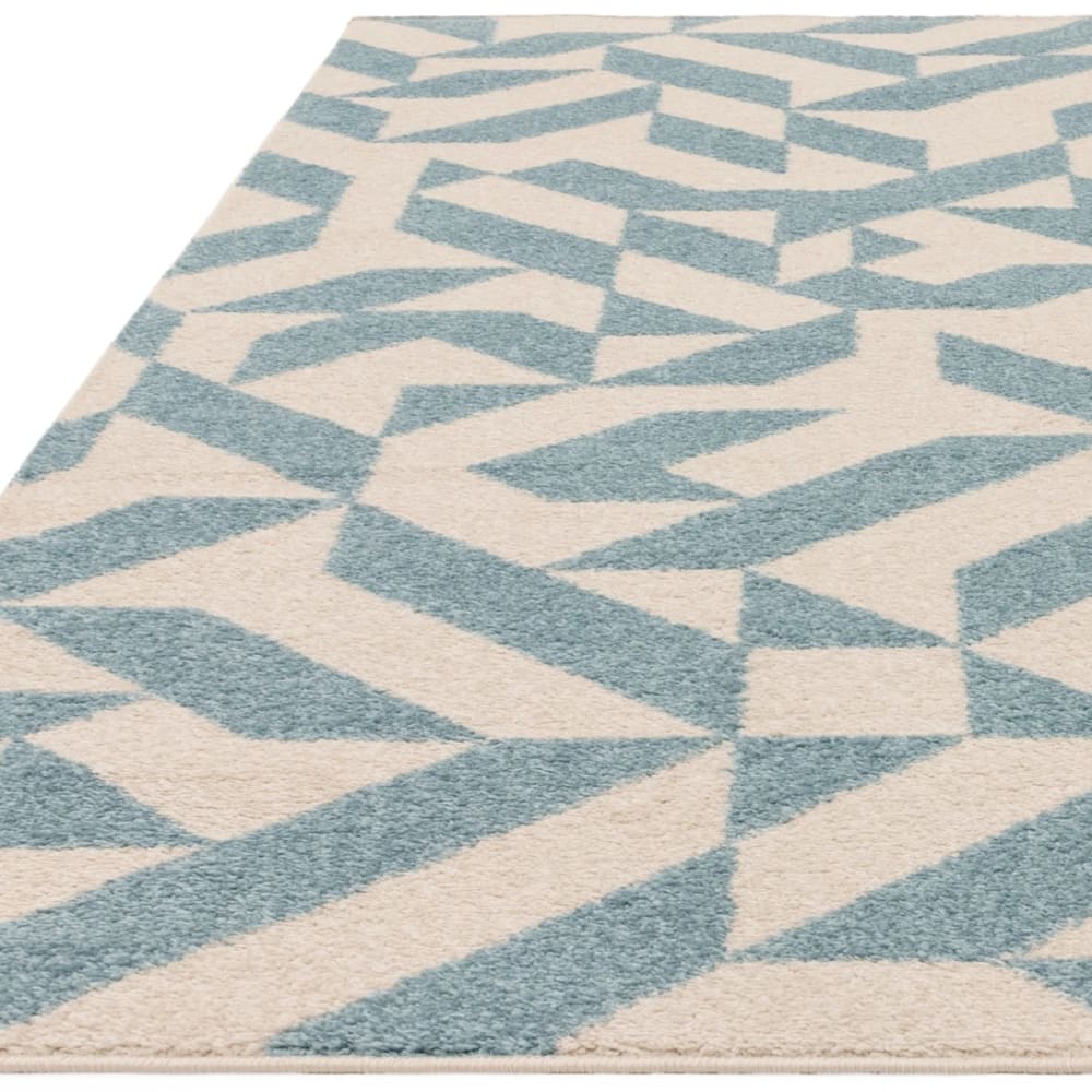 Tapis de salon en polypropylène bleu 120x170 cm — vue 4